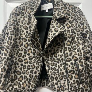Cupcakes and Cashmere Leopard Print Jacket